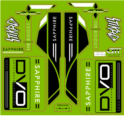 Kit autocollants fourche - kit,