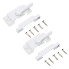  2 Sets Sécurité Fenetre Verrouillage Coulissante Serrures De Châssis Fenêtre