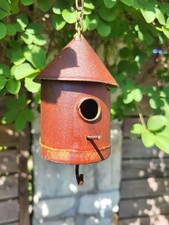 Maison à oiseaux décorative à suspendre, ronde, rostoptique, petite