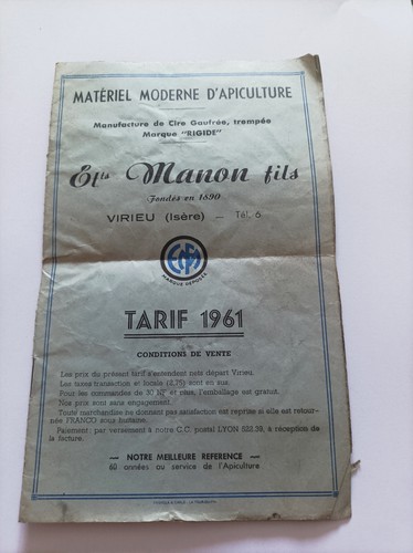 1961 petit catalogue materiel