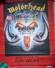  MOTORHEAD Affiche Concert Vintage, ORIGINALE 120x160 RARE 