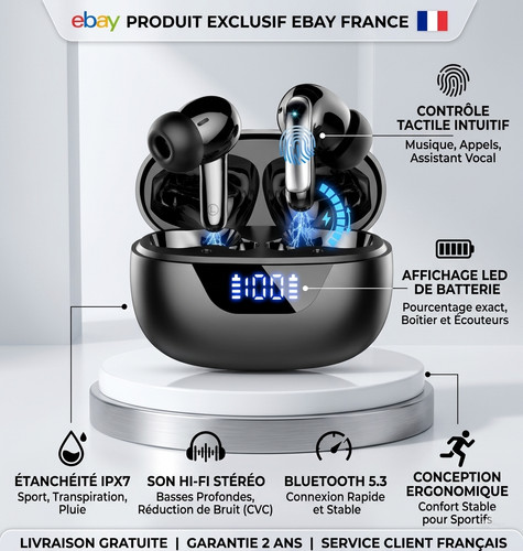 écouteurs sans fil bluetooth - Écouteurs,