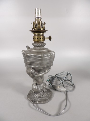 Ancienne lampe sculpture - lampe,
