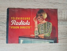 FASCICULE DÉPLIANT REVUE PUBLICITE RADIOLA TÉLÉVISION VINTAGE RETRO