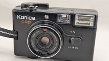 Appareil photo Compact argentique très stylé 1980's : Konica Pop noir avec flash