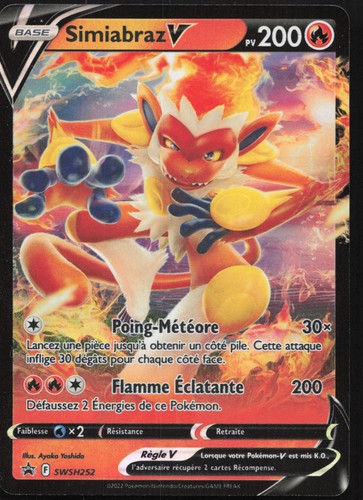 Carte pokémon simiabraz - carte, simiabraz-v