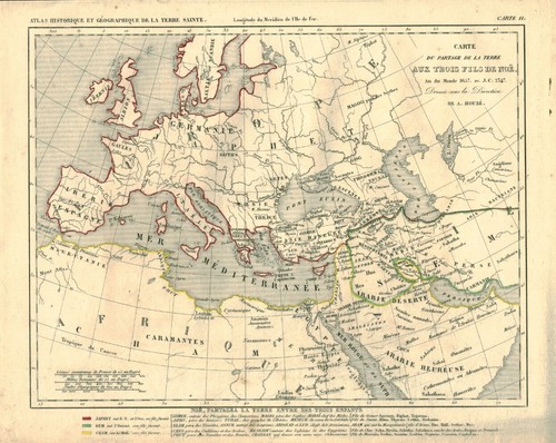 Gravure ancienne carte