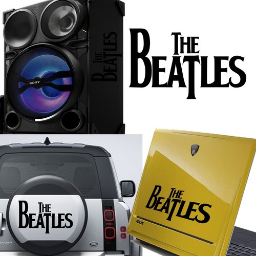 The beatles texte autocollant - beatles, texte,