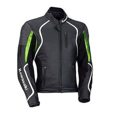 KAWASAKI Veste Motard en Cuir Veste en Cuir de Motard Veste en Cuir de Moto 54