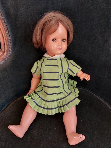 Ancienne poupee gege yeux - poupee,