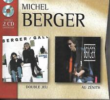 COFFRET 2 CD MICHEL BERGER ET FRANCE GALL DOUBLE JEU + MICHEL BERGER AU ZENITH