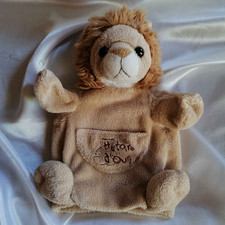 Doudou lion marron clair