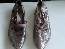 ballerines marron pailletées