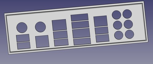 Shield plaque arriere en - i/o,