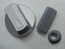 Manette Bouton plastique couleur argent universel pour FOUR, PLAQUE, CUISINIÈRE