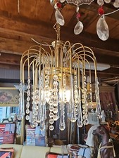 lustre a cascade gouttes  d eau 1970