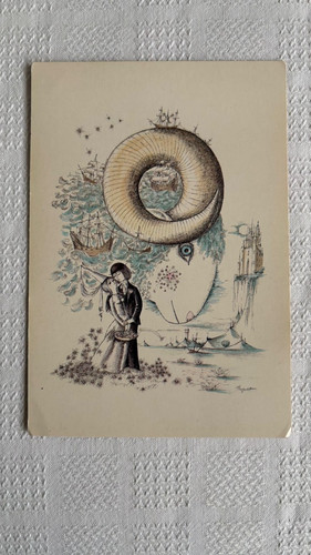 Carte postale amoureux - carte, de