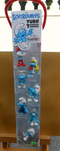 Lot serie schtroumpfs plastoy - serie,