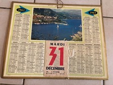 ancien calendrier almanach des PTT collection 1963 MONACO