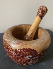 Mortier En Bois Massif D