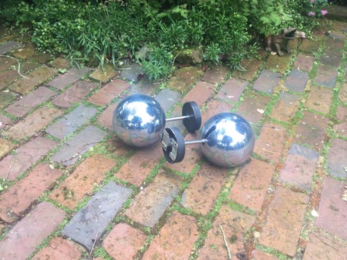 Paire appliques chrome eyeball - paire,