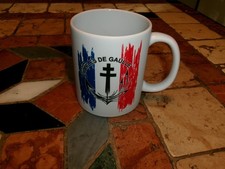 Tasse Mug Céramique Porte Avions Charles De Gaulle Marine Nationale Vintage Rare