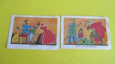 Clovis Henri IV 2 images éditions éducatives série A (6,5cm/9 cm) ETAT MOYEN