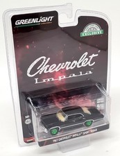 Greenlight 1/64 Chevrolet Impala 1967 Black CHASE Edition Model Car