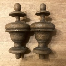 Anciennes  bobines, bobèches toupies bois tourné Pour Fronton meuble Garde Robe