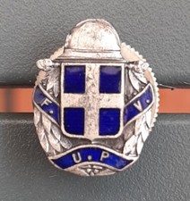 Insigne Miniature 1914/1918 WW1 ANCIENS COMBATTANTS TOULON Casque Adrian