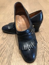 *** CHAUSSURES VINTAGE FEMME MOCASSINS A FRANGE J. M. WESTON T. 5 C (36) TBE ***