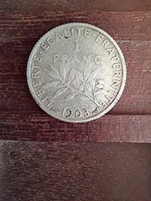  1 Franc Semeuse 1903 Argent – RARE .