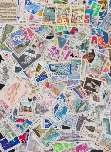 Lot timbres faciale 100 - timbres,