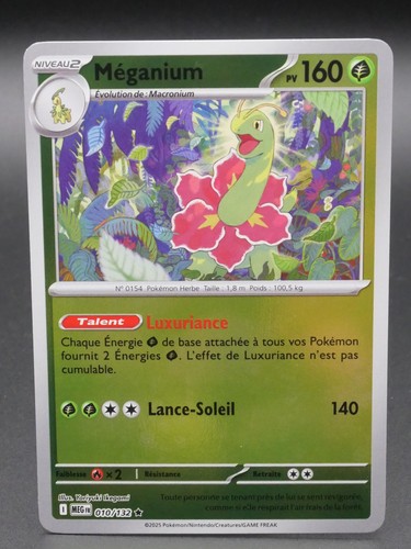 Carte pokémon méganium - pokémon,