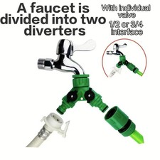 Pour tuyaux d'arrosage robinet déviateur robinet adaptateur jardin irrigation d