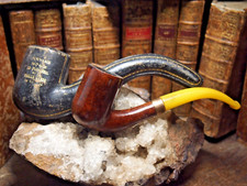 PIPE en bruyere et  son étui " 1921 souvenir personnel et la vieille garde de ?