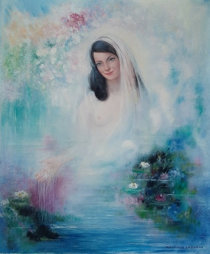 Tableau huile portrait femme - tableau,