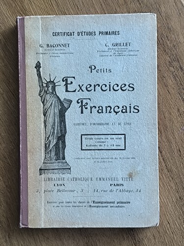 Ancien livre scolaire - ancien,