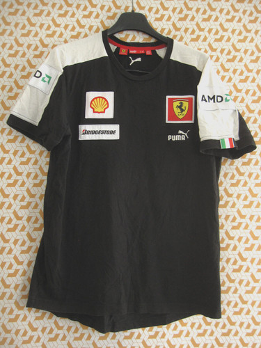 Tee shirt puma ferrari noir - puma,