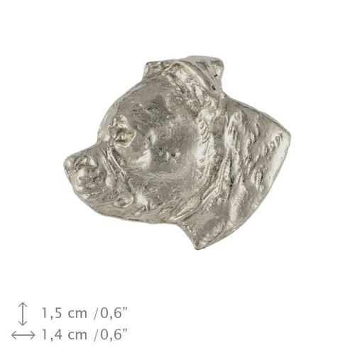 Staffie broche - staffie, (tête),