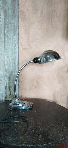 Lampe bureau métal chromé - de,