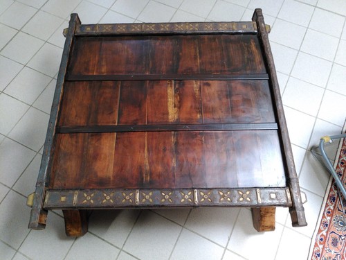 Table basse bois ethnique
