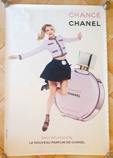 Affiche poster taille abribus 120cm x 176cm Chanel Chance Angèle (Roulée)