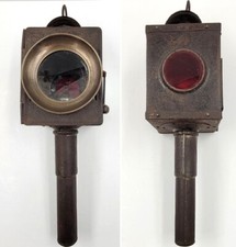 VGC Antique French TIN CANDLE CARRIAGE LANTERN Wall Mount / Hang Lamp COMPLETE