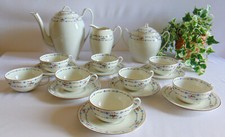 SERVICE A CAFE  8 TASSES PORCELAINE LIMOGES A LANTERNIER ET CIE 1911