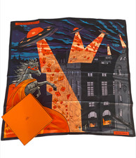 Foulard Hermès Space Shopping au Faubourg - Hermes Scarf by Dimitri Rybaltchenko