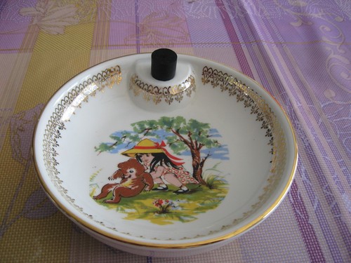 Ancienne assiette bouillie - ancienne,