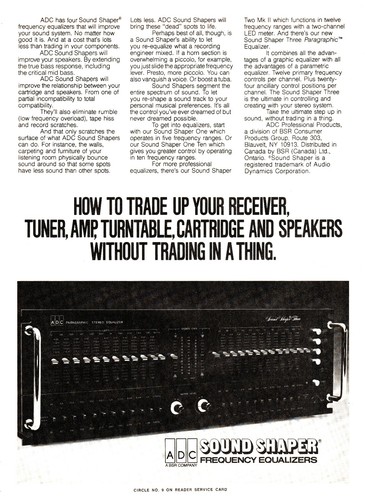 Adc sound shaper equalizers - -,