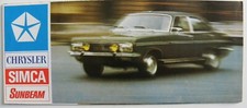 Petite brochure SIMCA CHRYSLER SUNBEAM gamme 1973 / Suisse