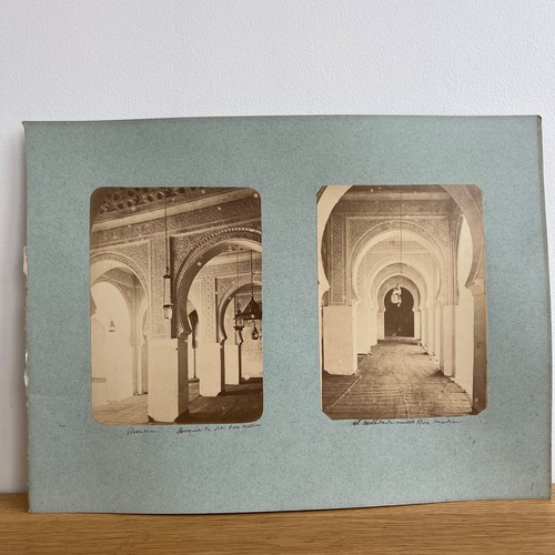 Photo albumine contrecollée